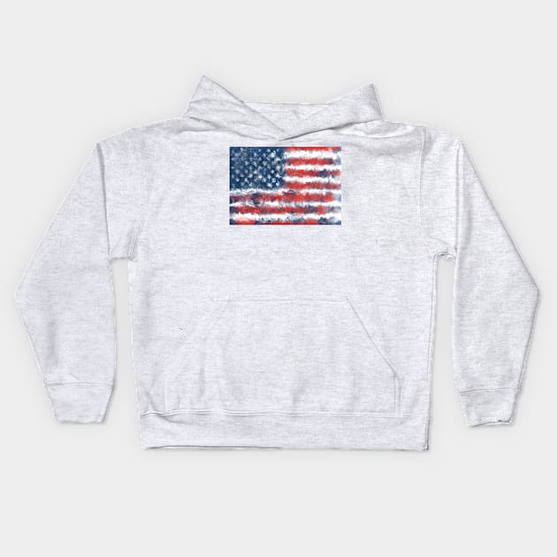 usa flag Kids Hoodie by BekimART